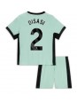 Chelsea Axel Disasi #2 Alternativní dres pro děti 2023-24 Krátký Rukáv (+ trenýrky)
